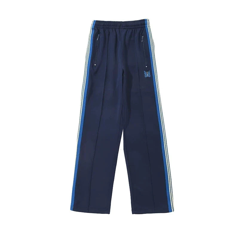 Needles Multi Color Side Stripe Butterfly Slim Track Pants