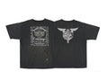 Saint Michael "SAINTHOOD" Box Label & Winged Back Vintage T-Shirt - Black